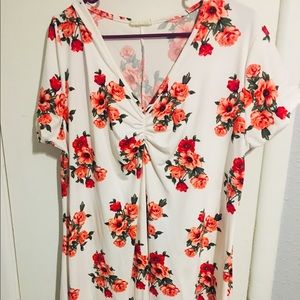 Soft White Floral Dress